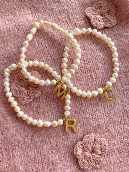 Pulseras perlas de río