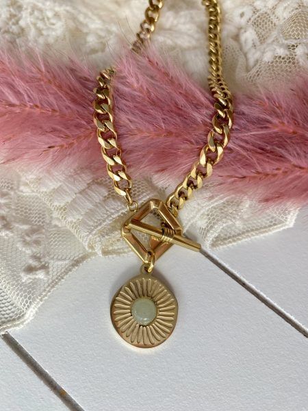 Collar cadena plana
