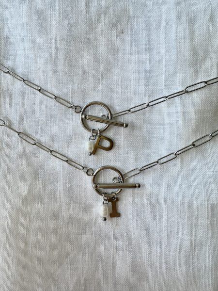 Collar de eslabones plateado