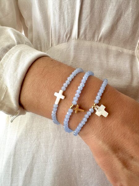Pulsera de cristal hecha a mano