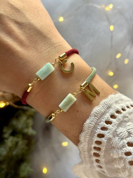 Pulsera Cuarzo verde mar