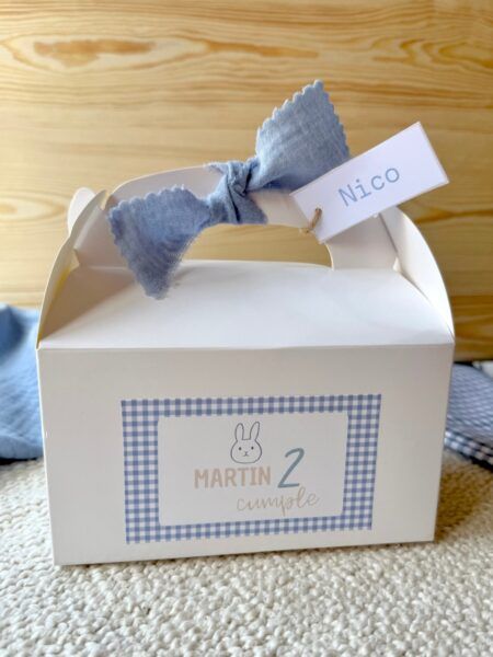 Cajita regalo blanca personalizada