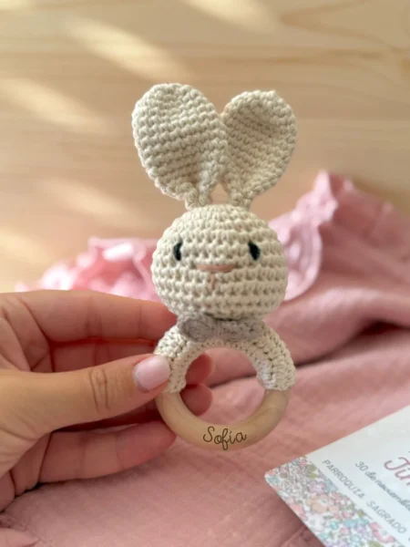 Sonajero personalizado crochet