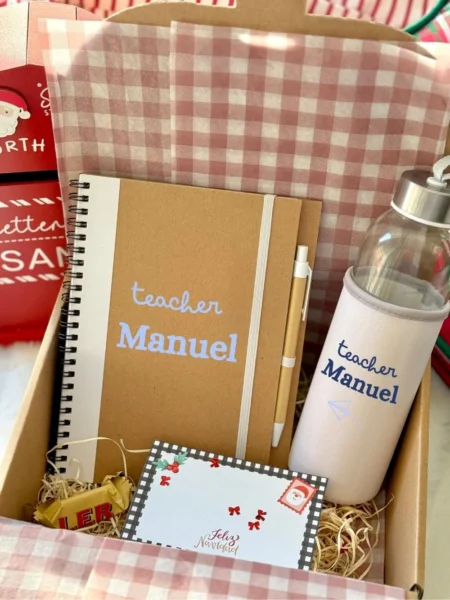Caja regalo botella personalizada - Navidad