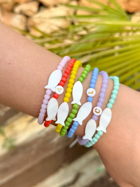 Pulsera pez nácar personalizada